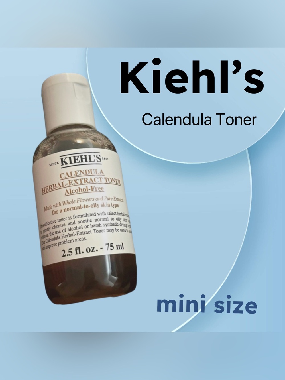 🇺🇸🆕NWOB KIEHL’S |MINI| Soothing & Cleansing Calendula Herbal-Extract Toner